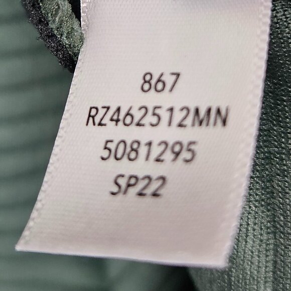 Z by Zella Ribbed Pullover Hoodie Top Gray/Olive Green 2X - Picture 5 of 8